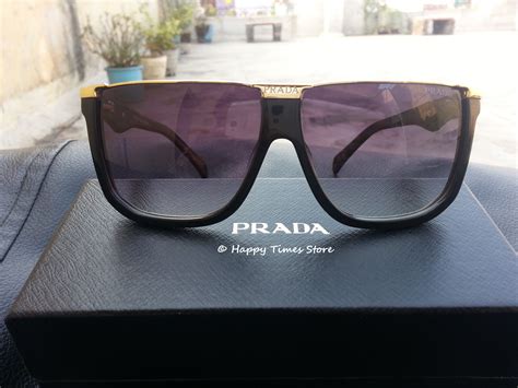 prada sps67n black wayfarer style sunglasses